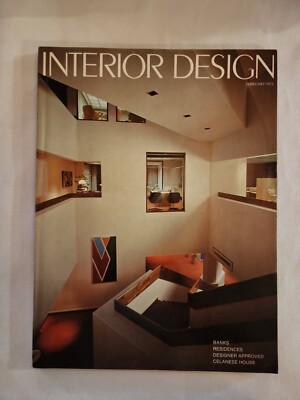 1975 February INTERIOR DESIGN Bank Residences Celanese House (MH351) | eBay