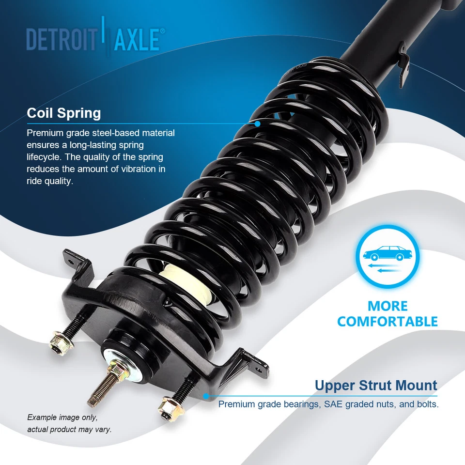 Puntales traseros con cojinete de cubo de rueda de resorte helicoidal para Dodge Stratus 2001-2006 sedán Foto 3 de 4