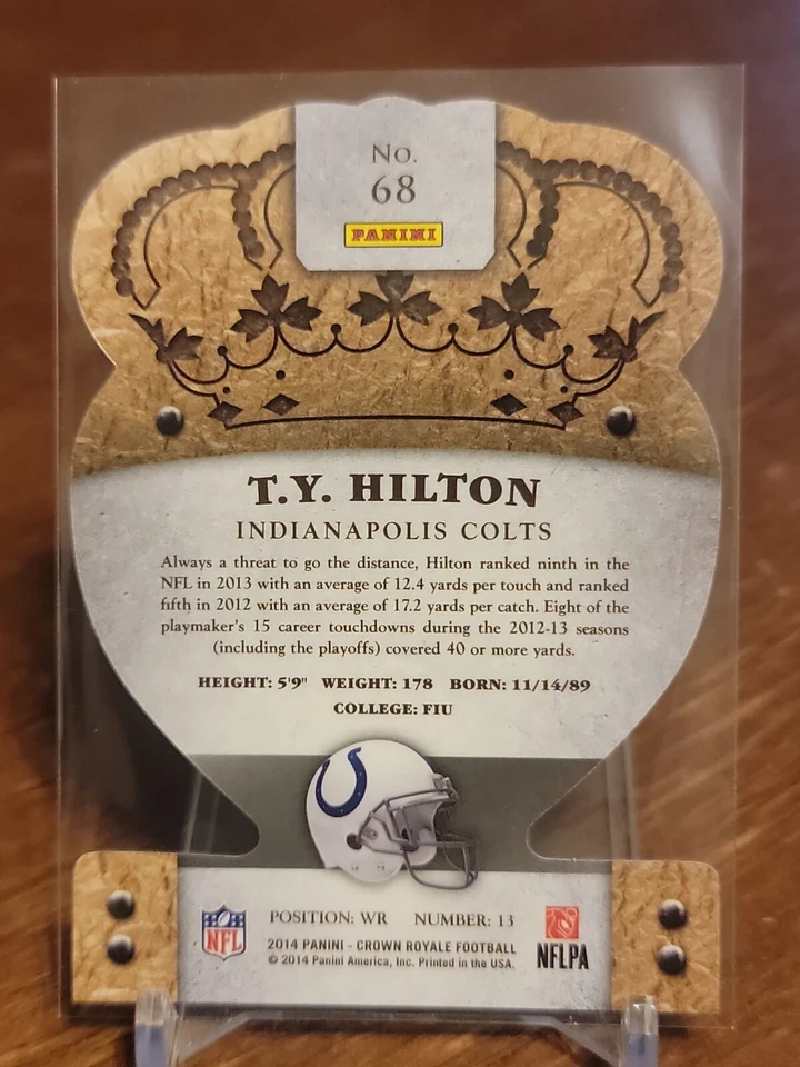 2014 Panini Crown Royale TY Hilton #68 - Image 2 of 2