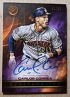 2016 Topps Legacies of Baseball Exhilaration Carlos Correa Auto /50 Astros