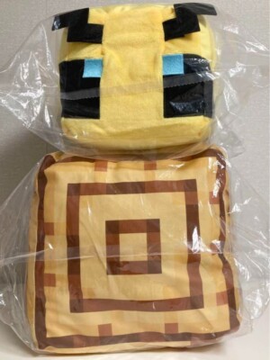 Minecraft Block Big Plush Toy Doll Bee Honeycomb 2 Set Furyu Prize