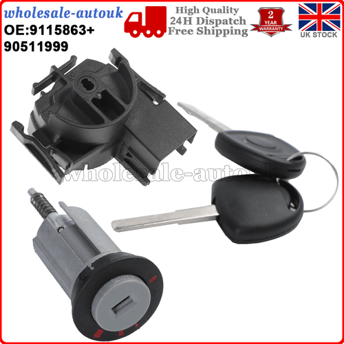 Ignition Switch + Barrel + 2 Keys For VAUXHALL TIGRA B COMBO C MERIVAA