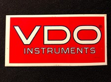 Vdo Instruments Sticker 4 X 2 Very Old Mint Condition Original.