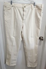 Vintage Sergio Valente Men's Off White Denim Jeans Size 44x32 Straight USA Made