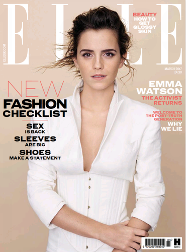Elle UK March 2017 Emma Watson Debbie Harry Chloe Grace Moretz Cecilie Moosgaard - Picture 1 of 20