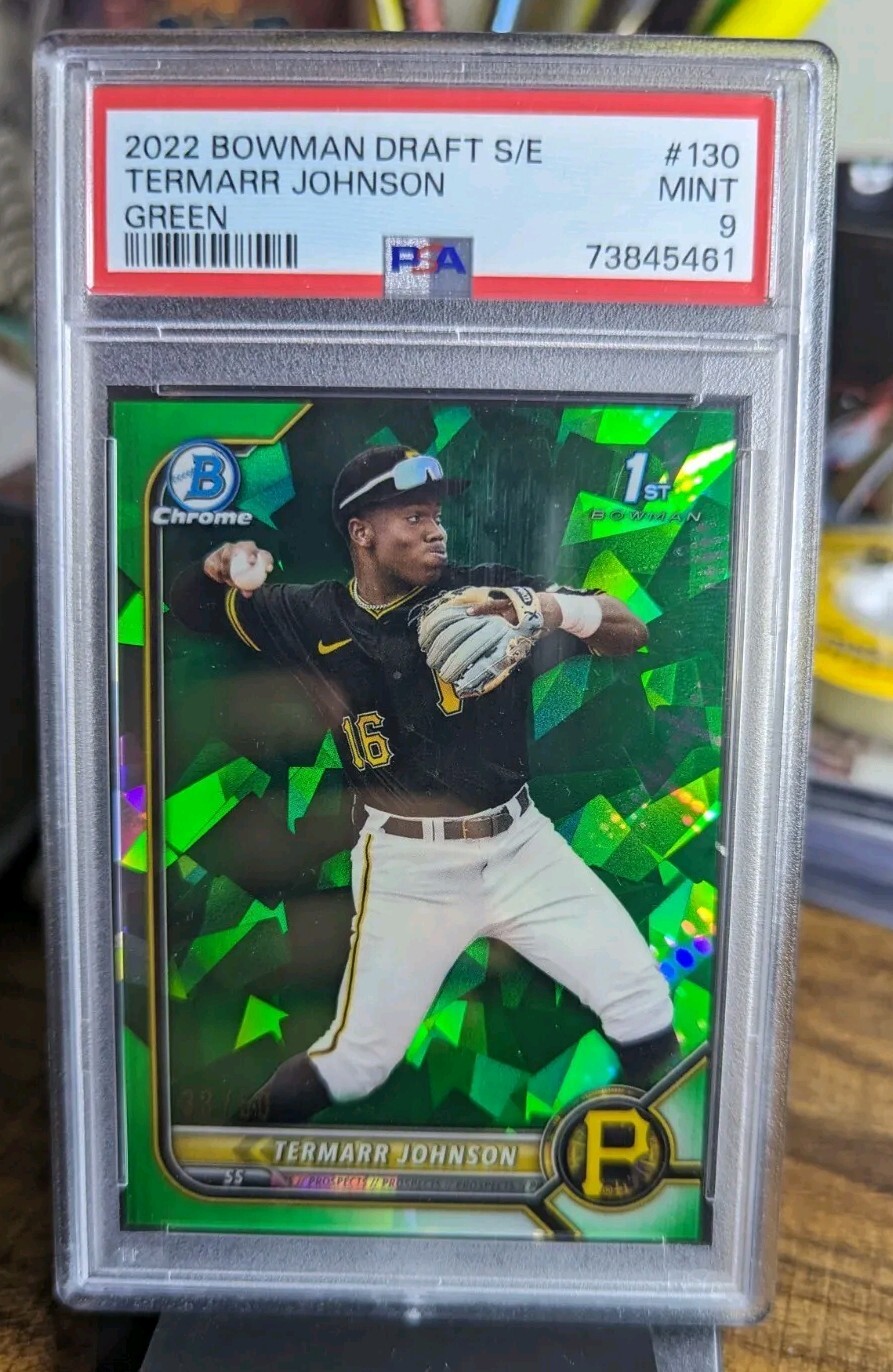 2022 Bowman Draft Sapphire 1st Termarr Johnson Green Refractor Parallel /50