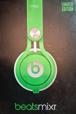 Beats Mixr Mixer Wired Headphones Neon Green Limited Edition David