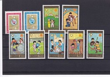Mongolia 1965 ITU & 1987 Int Children Day mint stamps XA27