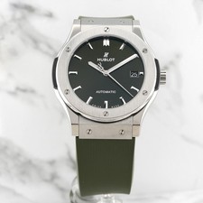 HUBLOT Classic Fusion Titanium 45mm 511.NX.8970.RX Green Warranty 2019 Box/Paper 3