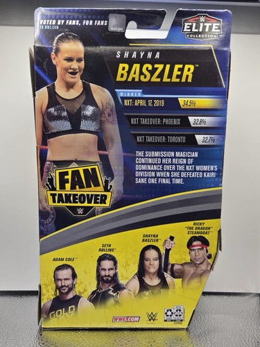 Mattel WWE Shayna Baszler Fan TakeOver 6-in Elite Action Figure with Fan-voted Gear & Accessories, 6-in Posable Collectible Gift for WWE Fans Ages 8 Years Old & Up