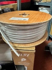 Satmax RG59 Siamese 75 ohm Coaxial Cable 100m white