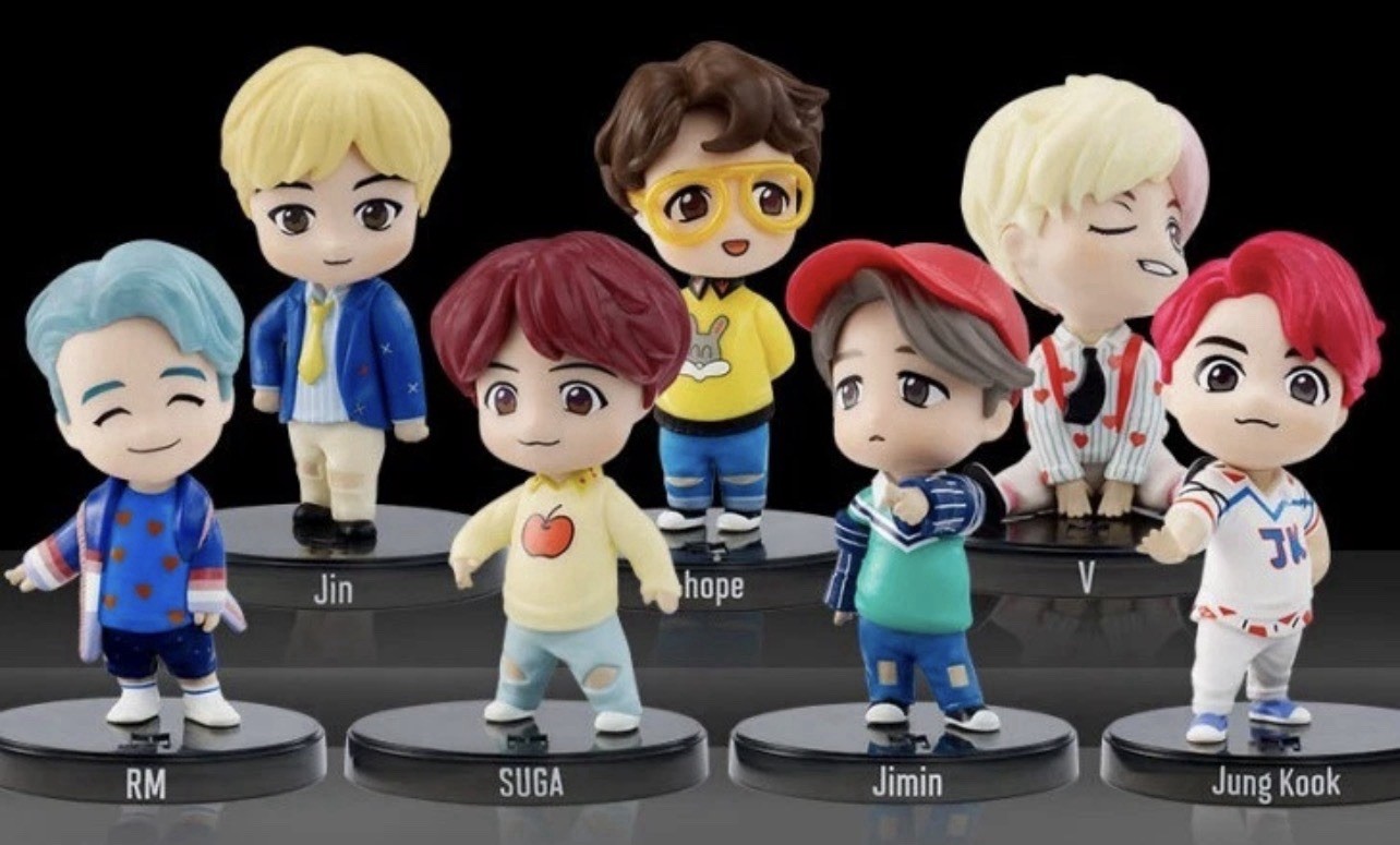 Mini Figura Muñeca BTS Tinytan Mattel Juego Completo Perfecto 7 Cajas Bienvenido al Ejército Nueva en Caja