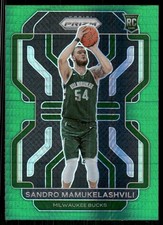 2021-22 Panini Prizm #293 Sandro Mamukelashvili Hyper Green