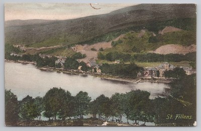 St Fillans Loch Earn Perthshire Schottland Frith Postkarte 1906 Edwardian