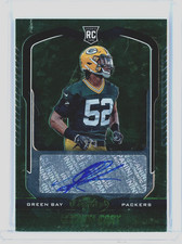 2019 Panini Certified Rashan Gary Green Rookie Auto /3 #141 Packers RC
