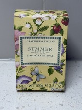 NEW CRABTREE EVELYN- SUMMER HILL BATH SOAP 3.5 OZ DISCONTINUED