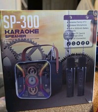 Karaoke Machine for Adults with Two Wireless Microphones, PA System Bluetooth...