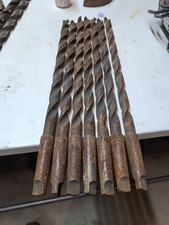 Chicago Latrobe 1-1/32" High Speed Drill Bits. Taper Shank.25" Length. Qty. 7