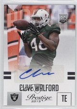 2015 Panini Prestige Rookie Signatures Clive Walford #218 Auto 1u6