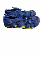 Keen Waterproof Sandals Youth 3 Seacamp II CNX Blue Suede Hook  Loop 1026323