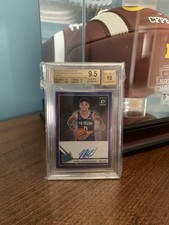 Nickeil Alexander-Walker Rated rookie on card auto 9.5 blue optic. rookie card picture