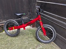 Frog Tadpole Plus Balance Bike Red, 14-inch Wheels, Brake, 3-4 Years