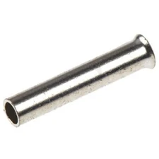 50pc RS PRO 2114268 Uninsulated Crimp Bootlace Ferrule 0.31"(8 mm) Pin Leng