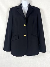 Brooks Brothers Loro Piana Jacket Women s 6 Black Blazer Long Sleeve Preppy