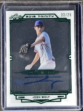 Wolf, Josh - 2019 Leaf Trinity - Clear - Autograph - 22/25