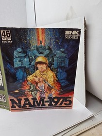 ORIGINAL SNK NEO GEO AES NAM 1975  PAPER INSERT ONLY W/CREASES (GOOD ) L13