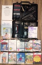 SEGA Master System 2 Console Inc HARD CARRY CASE / 2 CONTROLLER Gun 15 GAMES