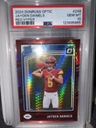 2024 Panini Donruss Optic - Rated Rookie Jayden Daniels #248 Red Hyper Prizm RC