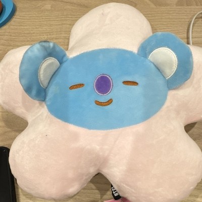 LINE FRIENDS BT21 Koya Cushion 30cm Polyester Animation Pink Blue 2022