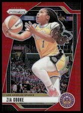 Zia Cooke /299 2024 Panini Prizm WNBA #46 Red Prizms Los Angeles Sparks