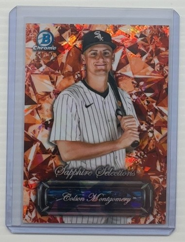 2024 Bowman Chrome Sapphire Colson Montgomery Selections Orange Refractor #21/25