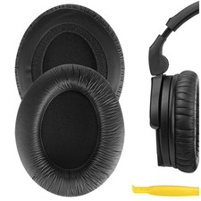 Geekria Leatherette Ear Pads for Sennheiser HD280PRO Headphones Black