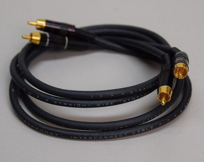 STRAIGHT WIRE SYMPHONY INTERCONNECT CABLE CINCH RCA KABEL 2 X 100 CM HIGH END