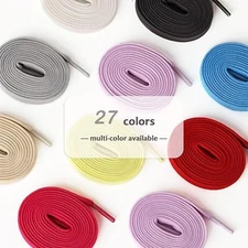 Olukssck 2 Pairs Flat Shoe Laces for Sneakers, 5/16'' Athletic Shoelaces