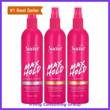 Suave Max Hold Hairspray Scented Unscented 11oz 3 Pc