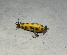 Creek Chub Injured Minnow Yellow Spotted Vintage Fishing Lure
