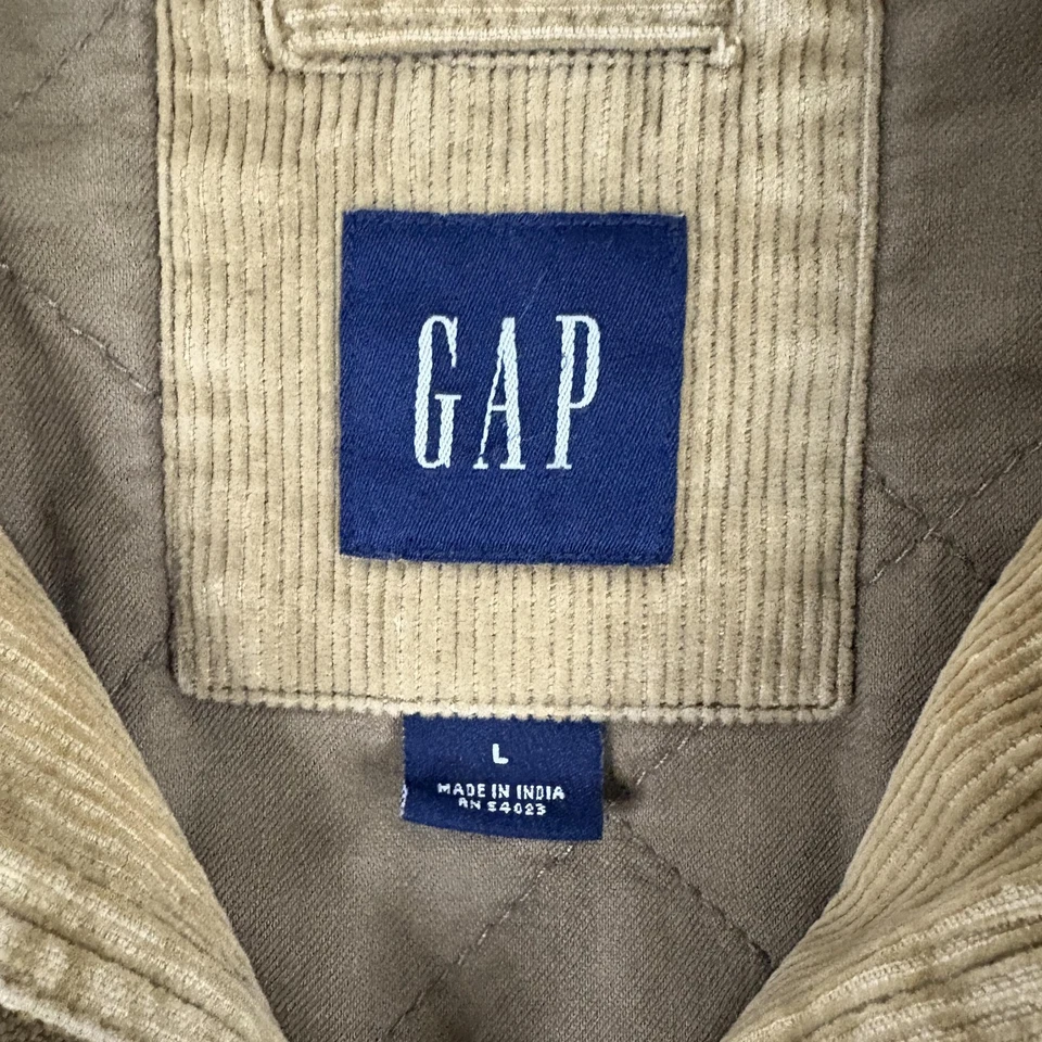 Chaqueta GAP de Colección Para Hombres Grande Pana Edredón Forrado Tareas Ropa de Trabajo Grunge Y2K Foto 4 de 4