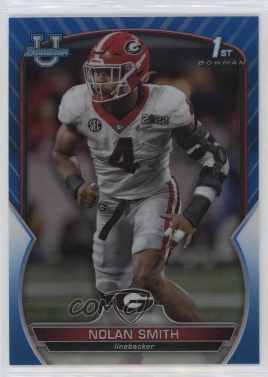 2022 Bowman U Chrome Blue Refractor /199 Nolan Smith #33 15wb