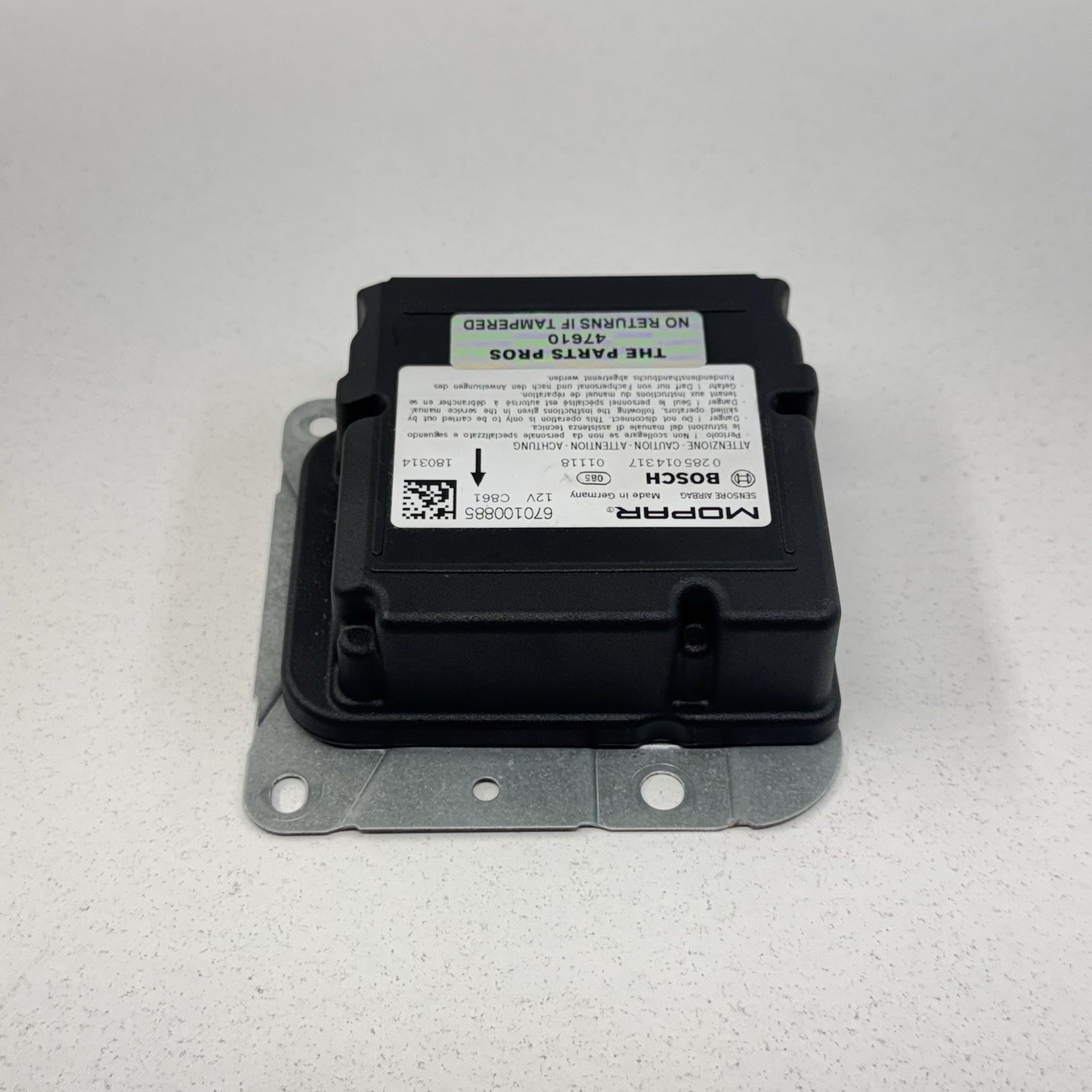17-24 Maserati Ghibli Airbag Air Bag SRS Restraint Control Module 670100885 OEM