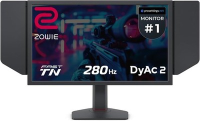 Gaming Monitor 24.1 280Hz 1080p DyAc 2 Motion Clarity BenQ Zowie XL2546X+ Fast