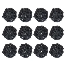12 Pcs Wicker Rattan Balls 2In for Vase Fillers Party Decorative Black
