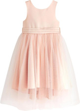 Ragazza Abito Da Damigella Con Fiocco.