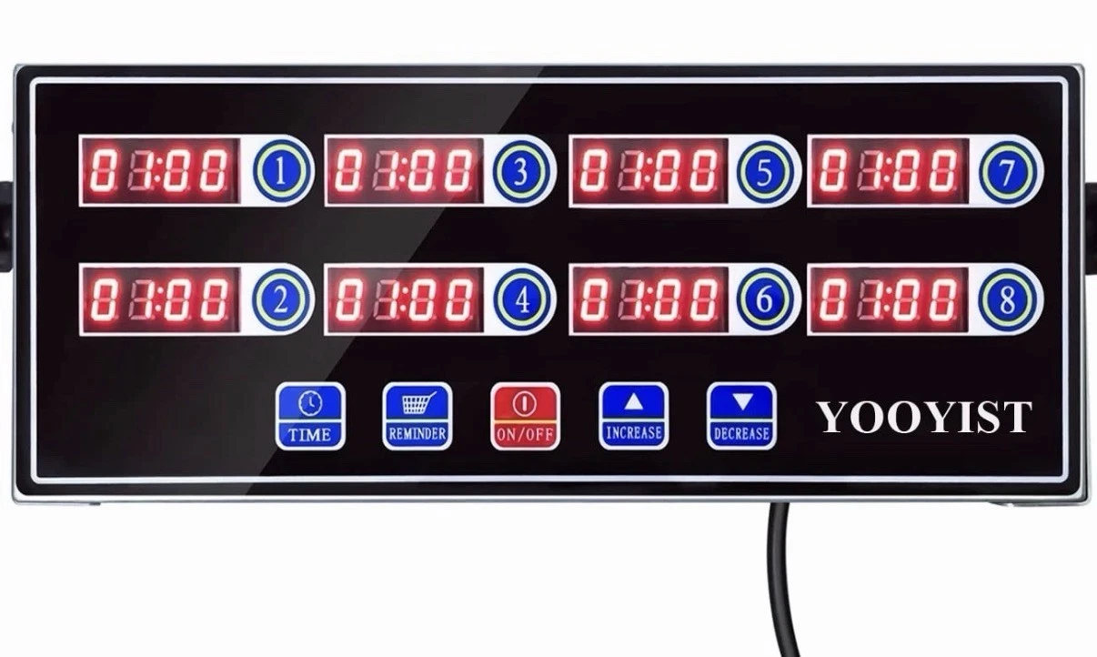 YOOYIST Precision Kitchen Timers for Cooking – 8 Channel Commercial Kitchen