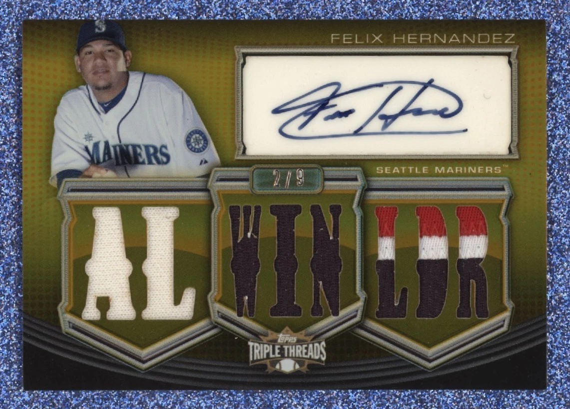 Felix Hernandez Baseball Serial Numbered Sports Trading Cards