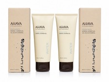AHAVA Deadsea Water Mineral Shower Gel Duo Set 200ml 2 Tubes 2 Boxes NIB