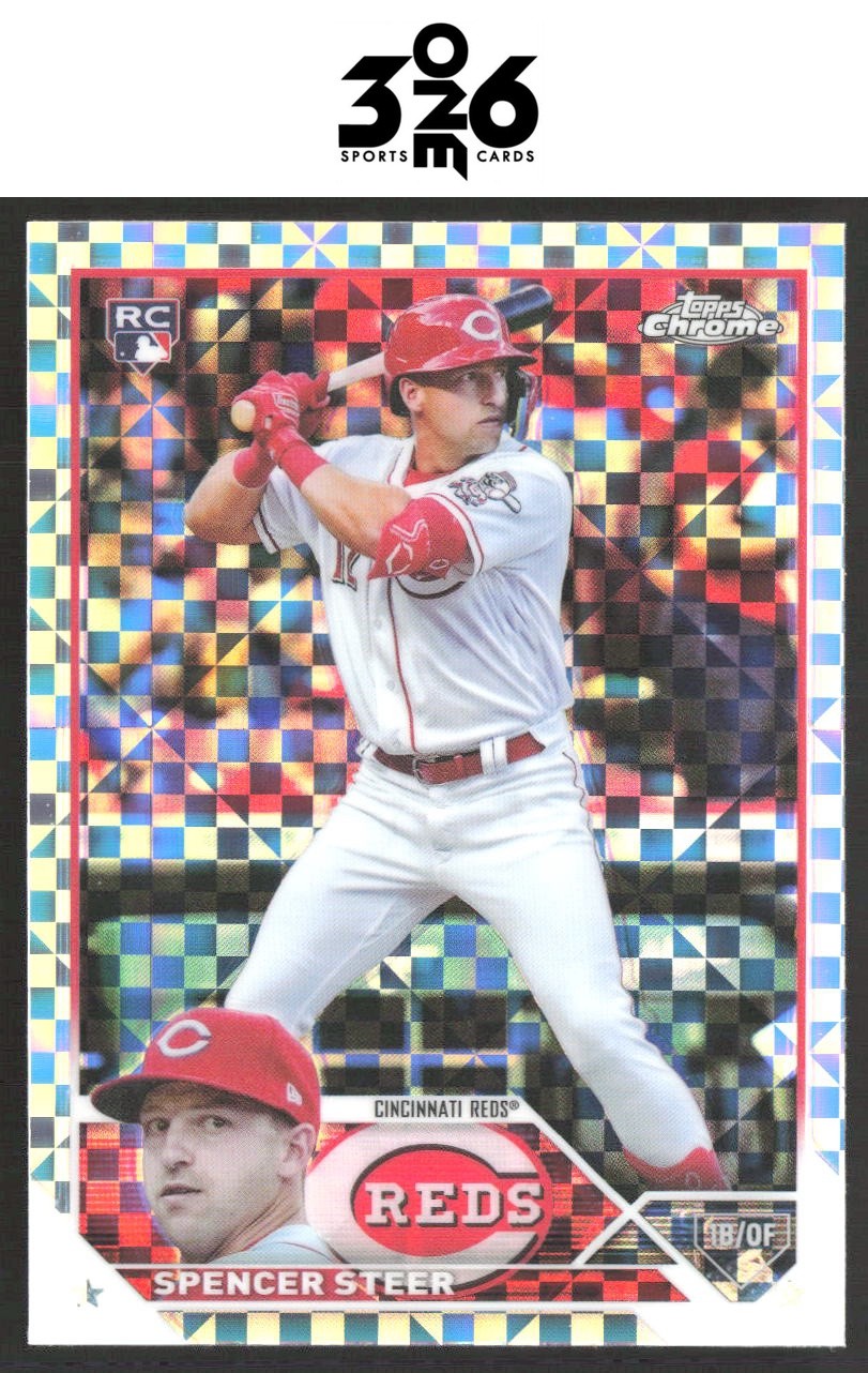 Spencer Steer 2023 Topps Chrome X-Fractors #146